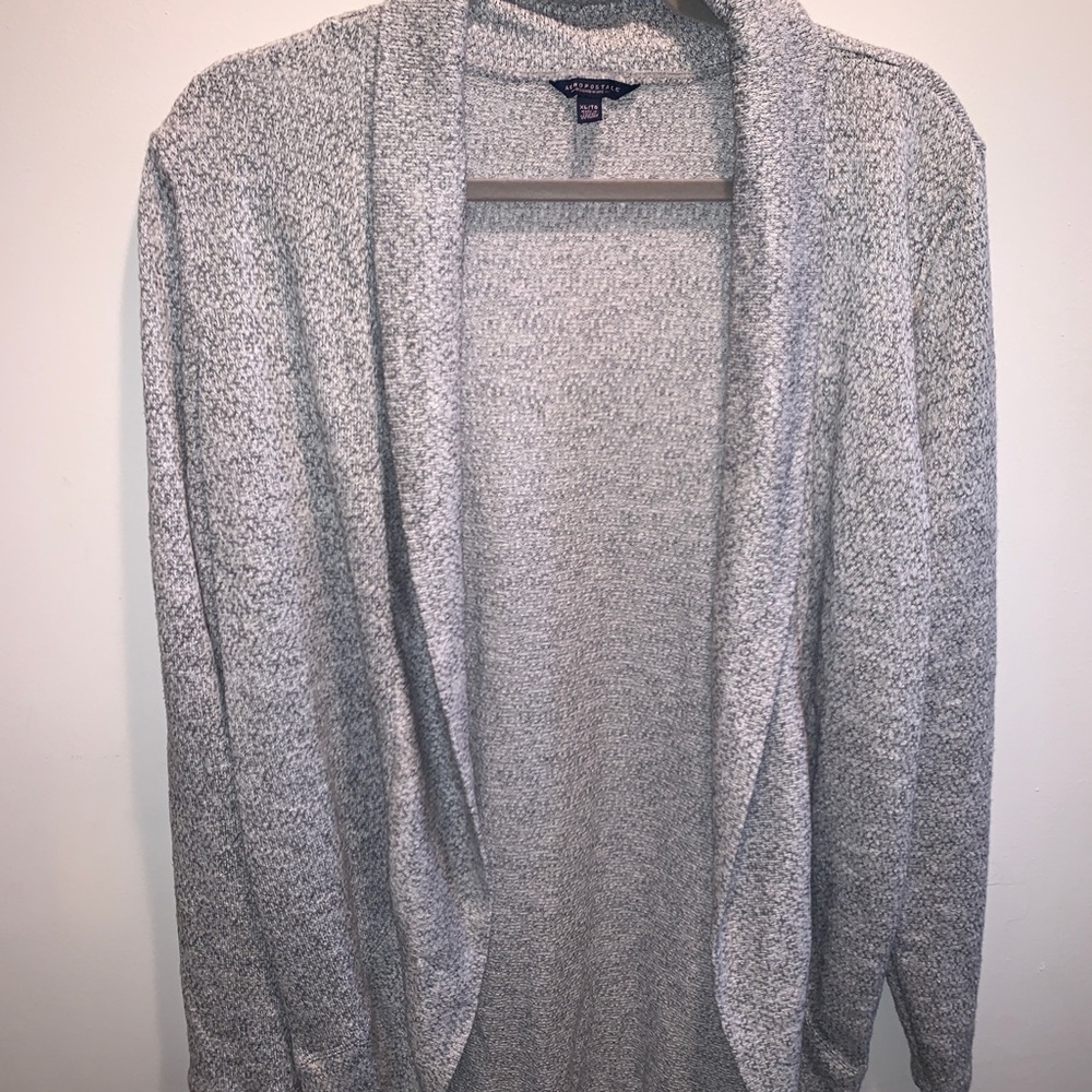 Grey cardigan